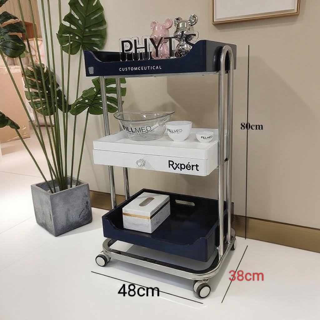 美容院专用小推车轻奢美发移动工具车置物架理发店美发美甲收纳车