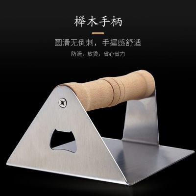 工厂 不锈钢压肉器 压饼器汉堡压模具牛排压板铁板烧压肉器