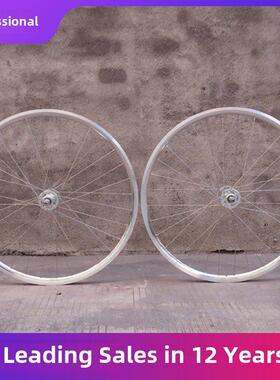 九宇轮组死飞覆古轮组自行车赛车轮组银类似于At25