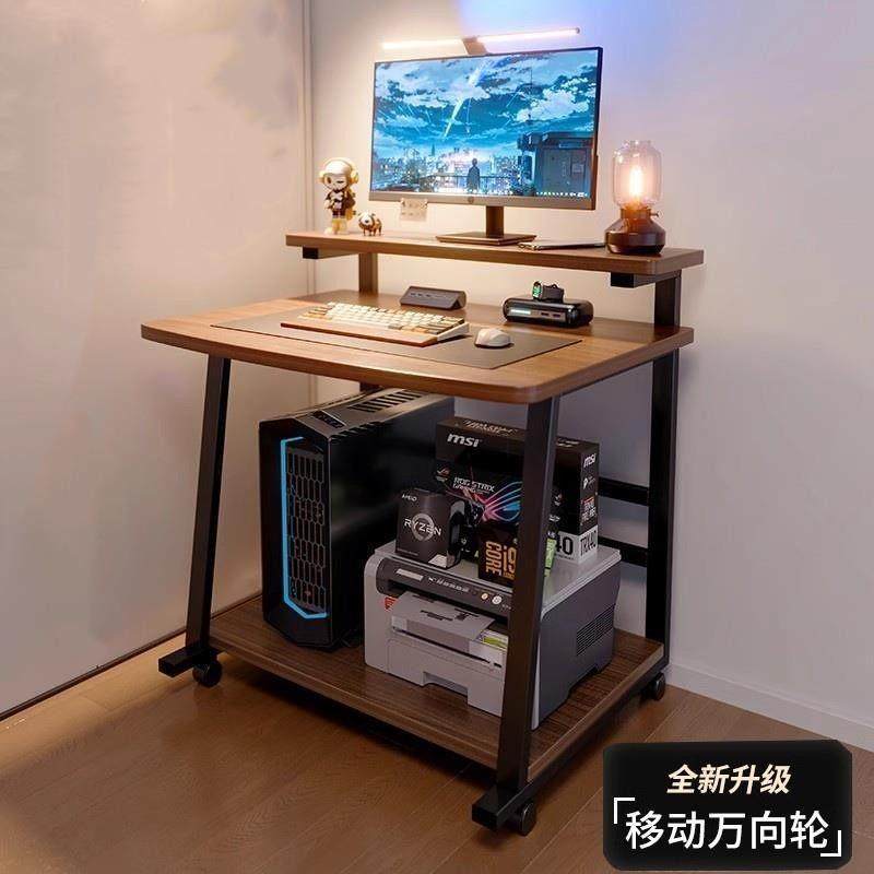 电脑桌台式小型家用迷你移动学习笔记本桌子简易小户型卧室床边桌