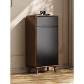 全实木鞋 柜家用门口玄关柜一体小户型50cm单门进门窄款 储物柜收纳