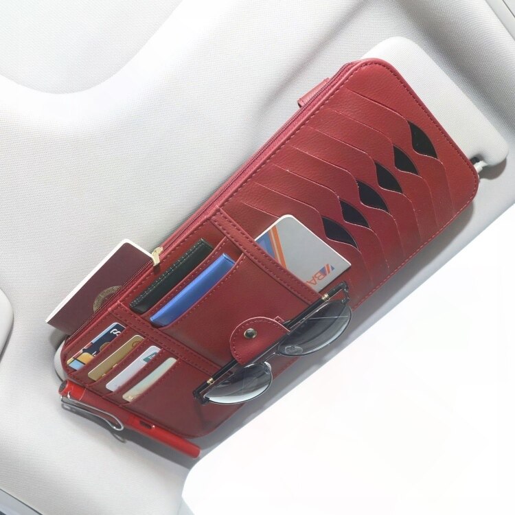通用汽车cd夹车载cd包多功能遮阳板套收纳套CD光盘碟片卡包收纳袋