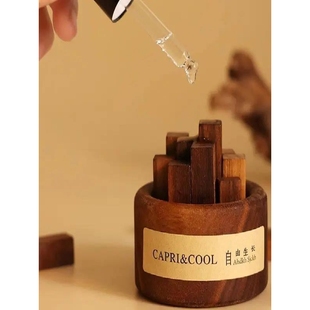 小柴堆小财堆扩香木黑胡桃木扩香器创意无火香薰桌面摆件生日礼物