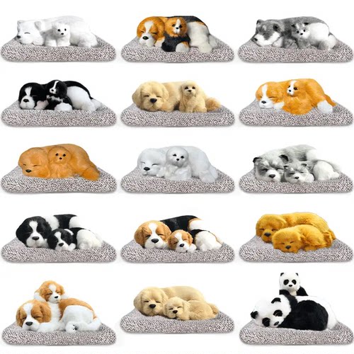 汽车摆件活性炭仿真狗竹炭包车载中控台车内高档装饰车上用品大全