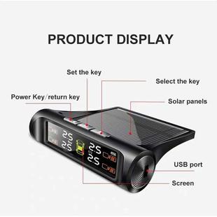 直销新款胎压监测器 内置外置汽车通用轮胎检测监测仪无线太阳能