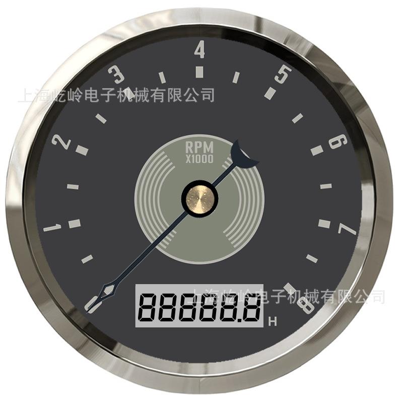 直销新款85mm汽车轮船改装通用发动机转速表 0-8000/12000RPM测速