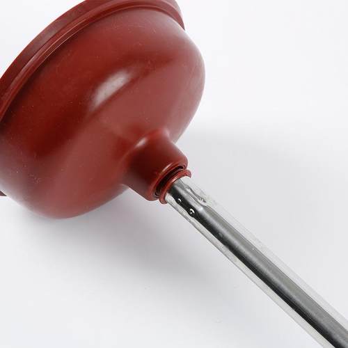 直销新款现货PVC褐色马桶吸 吸盘不锈钢杆下水管道疏通器