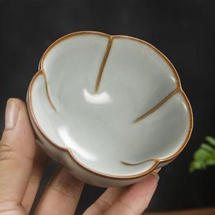 汝窑功夫茶具茶杯子主人杯单杯女开片品茗杯单个汝瓷茶碗 直销新款