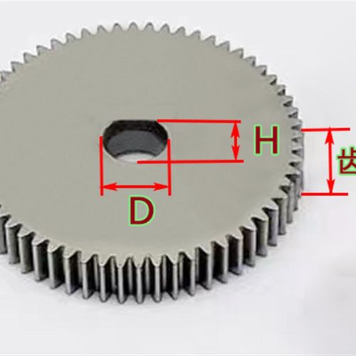 D孔1模碳钢10-100齿偏心孔圆柱直齿高精密精密滚齿加工电机齿1m