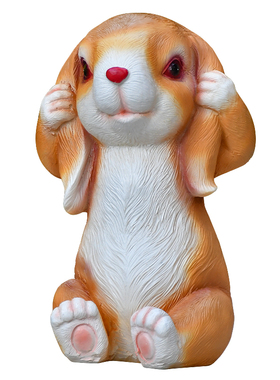 不听不说不看兔子摆件户外庭院花园景观幼儿园草坪小动物田园装饰