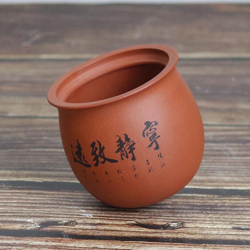 新款直销紫砂品茗杯刻绘货源茶杯主人杯瑶瑶杯