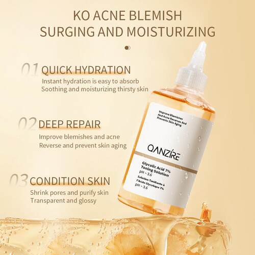 Glycolic acid乙醇酸7%去角质爽肤水240ml  痘肌精华液