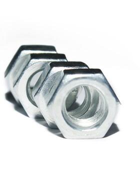 M3M4M5白锌镀锌六角螺母非标六方小规格电镀银白色小螺帽4级