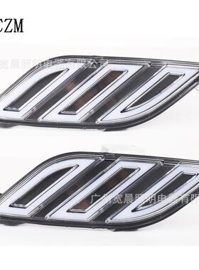 新款猛禽F150流水边灯Raptor白色日间行车灯与黄色转向信号灯