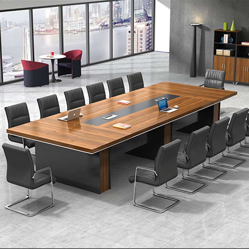 办公会议桌长桌简约现代大型员工培训桌长条桌会议室桌椅组合家具