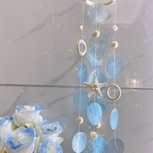 贝壳风铃diy材料包小清新挂件 日式创意卧室民宿门窗装饰礼物