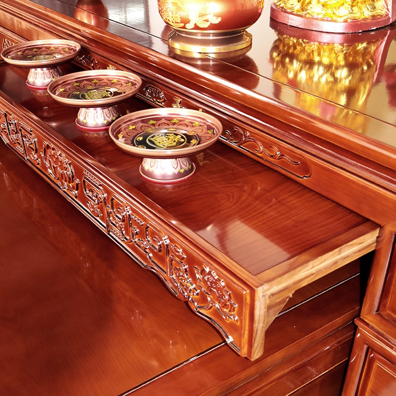 实木供桌香案家用财神桌农村大厅香火桌新中式佛堂佛桌拜祖先条案