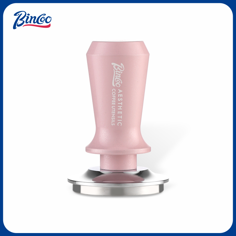 Bincoo咖啡粉色压粉器螺纹
