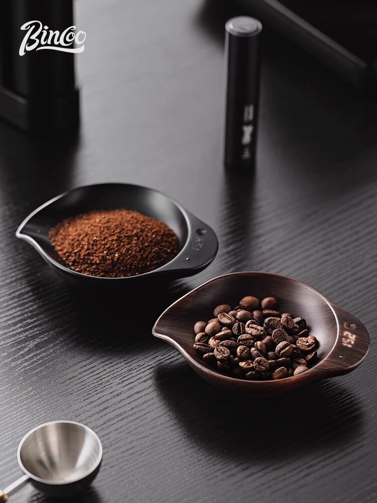 Bincoo咖啡豆称盘电子秤意式迷你豆碟一体手冲咖啡称豆专用展示盘