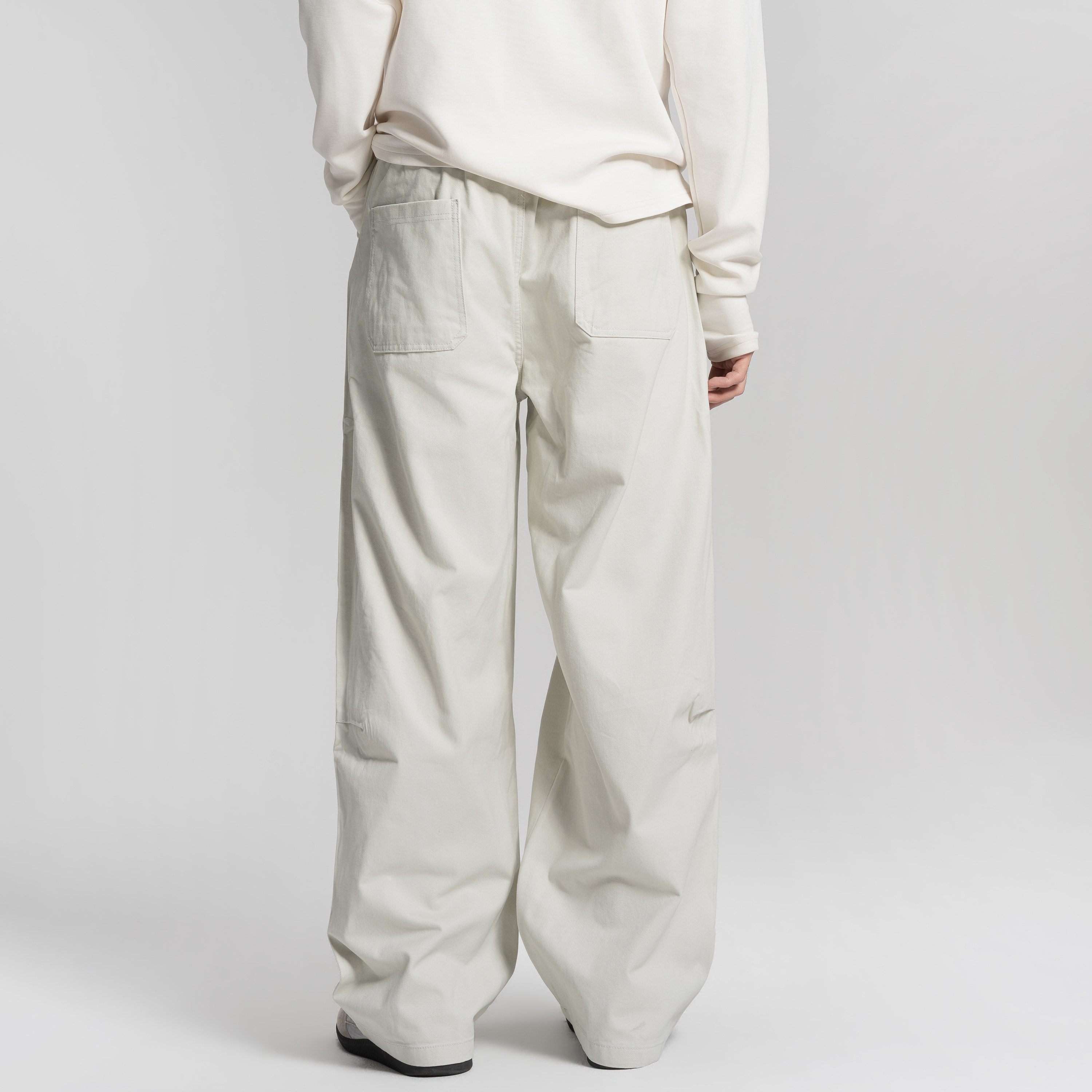 ZMOH男款休闲裤子春夏季复古美式纯棉宽松运动透气工装直筒长裤女