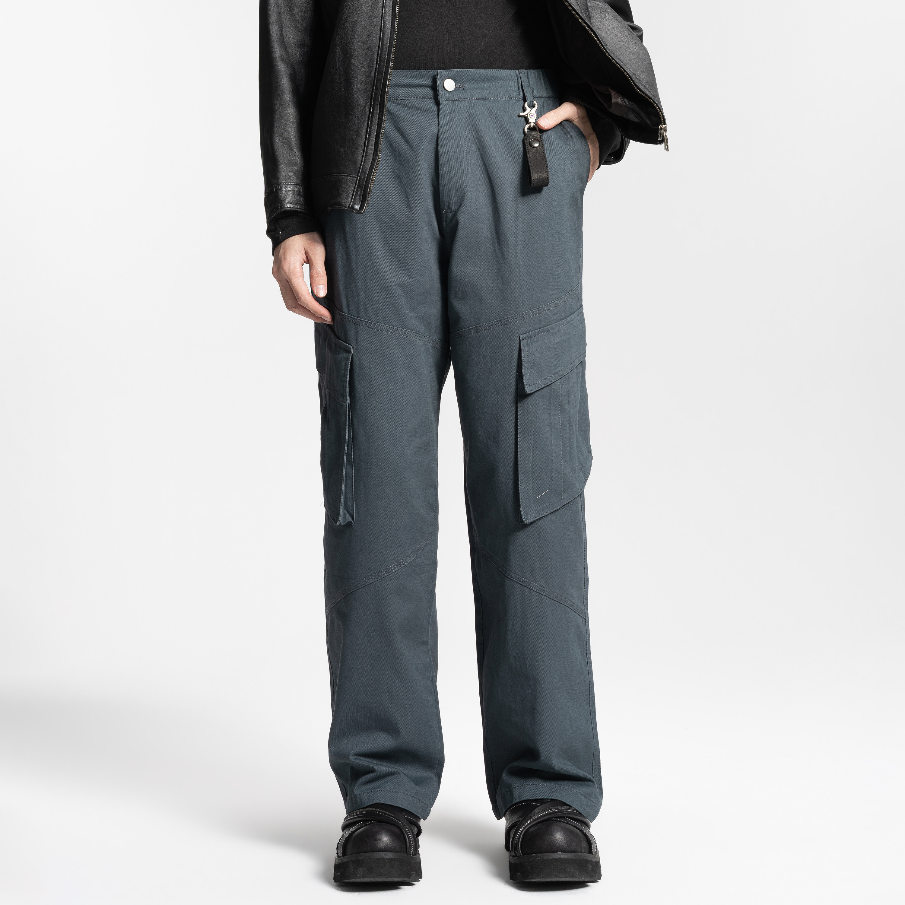 ZMOH男士休闲裤子夏季复古美式纯棉宽松运动透气工装直筒长裤女款