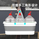 热销可折叠洗拖把桶长方形平板拖布桶加厚拖地桶带轮子塑料提桶水
