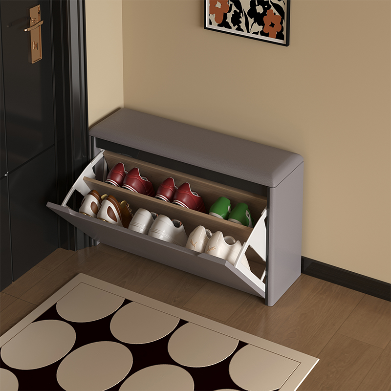 极窄换鞋凳翻斗入户换鞋凳家用门口鞋柜坐凳一体换鞋穿鞋凳进门凳