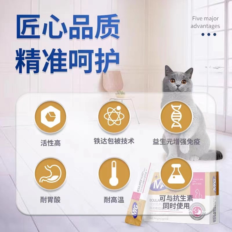 领养之家 MAG猫咪益生菌布拉迪酵母益生菌2g*10袋成幼猫专用调理