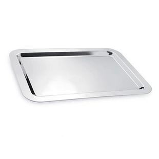 AVC自酒店面用品不锈钢助盘水果盘双耳镜托盘特厚点心圆形餐蛋形