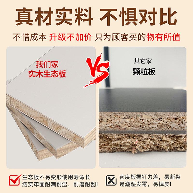 奶油风吧台桌子家用酒柜实木隔断柜客厅岩板餐边柜小型伸缩中岛台