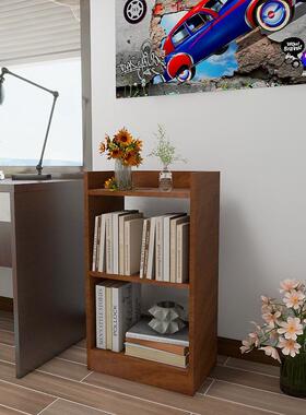 实木书架床头柜卧物室收纳书ZON柜一体墙角储柜落地示柜轻奢展子