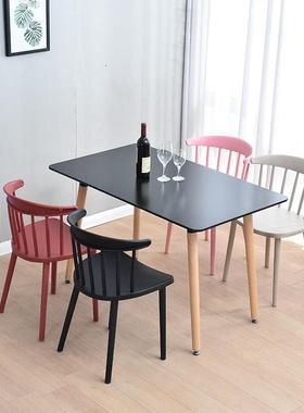 学生家用塑料子餐椅背成人椅凳子办公简约靠椅懒人椅电脑PBX椅塑