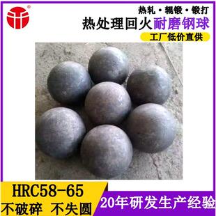 150mm铁矿专锻打耐磨钢球高硬度研磨球热用轧实铁心球