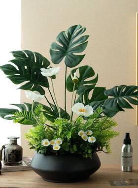 高品质花假绿植感桌面摆厅餐桌电装视柜客玄WAE关饰品盆件栽