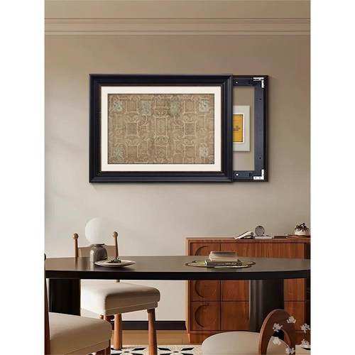 法式中古风电箱装饰画免打孔表餐厅美式古配电箱电盒源遮挡壁tBFR