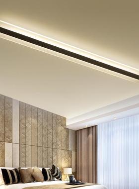 345简现代d卧室客厅办公室吸长条le吸顶灯过道灯玄关长方形led约