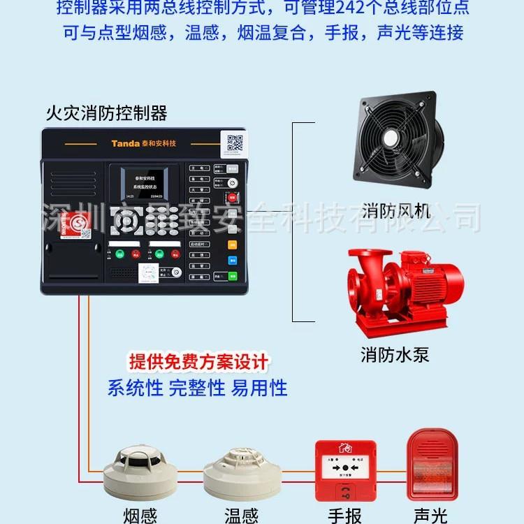 0火灾自动报警控器TX3001DTY壁挂制报警主机小OED壁挂X301DY