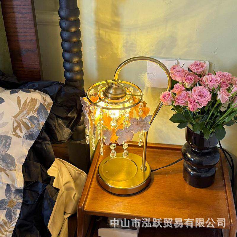 法TD1016贝式古灯贝壳台卧室床复头小台灯温馨壳浪漫装饰天然灯贝