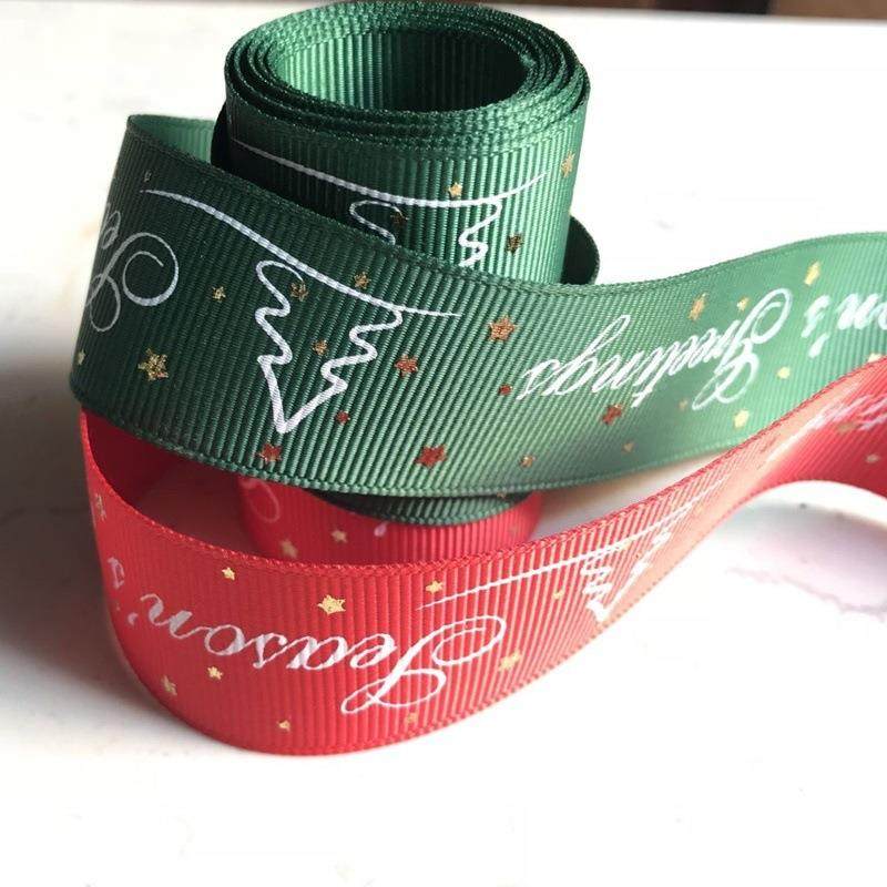 A+D2-S2725mm节罗纹圣带螺纹装包彩带A+D2-S27-诞2织带