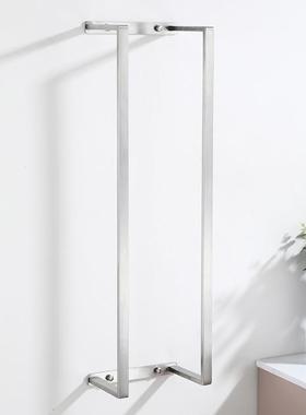 304置不锈钢浴拉丝浴巾架毛巾卫生架间室墙上立式毛巾立式毛巾物