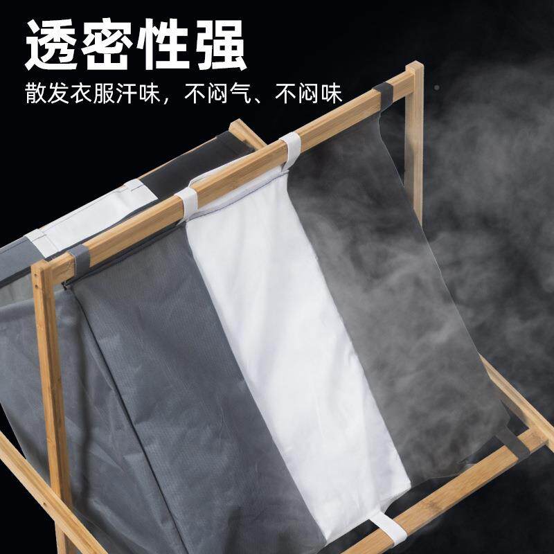 折叠脏衣篮家用脏E028艺服收纳筐竹布衣物分格储物收可纳分衣类洗