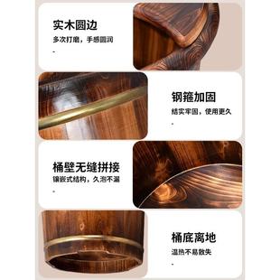 养生脚桶家木桶过小腿木足656浴实桶木质泡洗脚盆木盆洗脚木桶用
