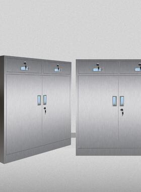 3ke-031014不锈钢工具柜头20锈钢床柜带抽不屉二斗下节小矮柜办公