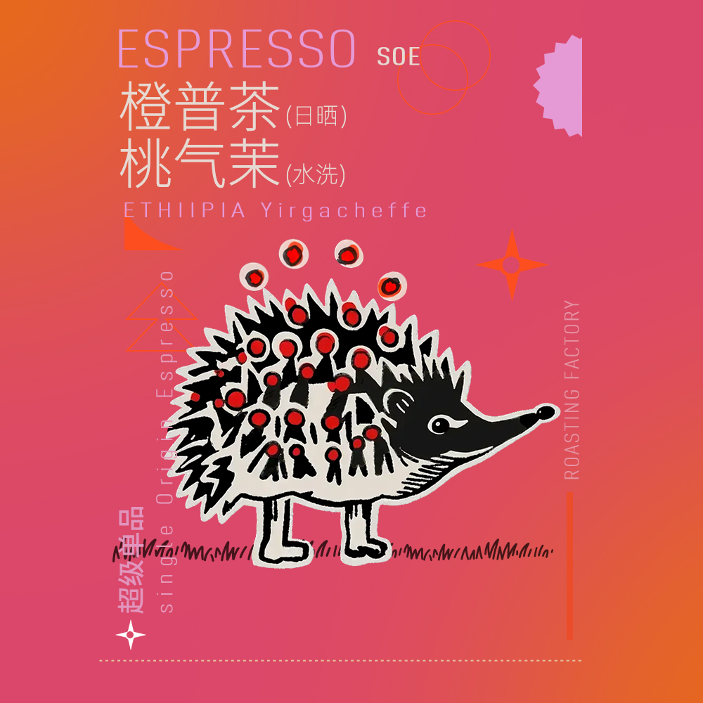 莫里莫托黑野刺猬咖啡豆橙普茶桃气茉埃塞俄比亚SOE耶加雪菲手冲