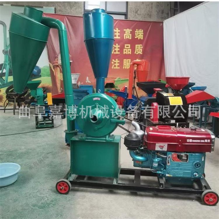 15马力柴油机带粮食磨粉机 不锈钢药材齿盘粉碎机 干湿糯米打粉机