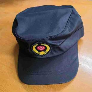 黑帽子乘务帽可调节大小原顶司机作业人员作训帽男女款作业帽