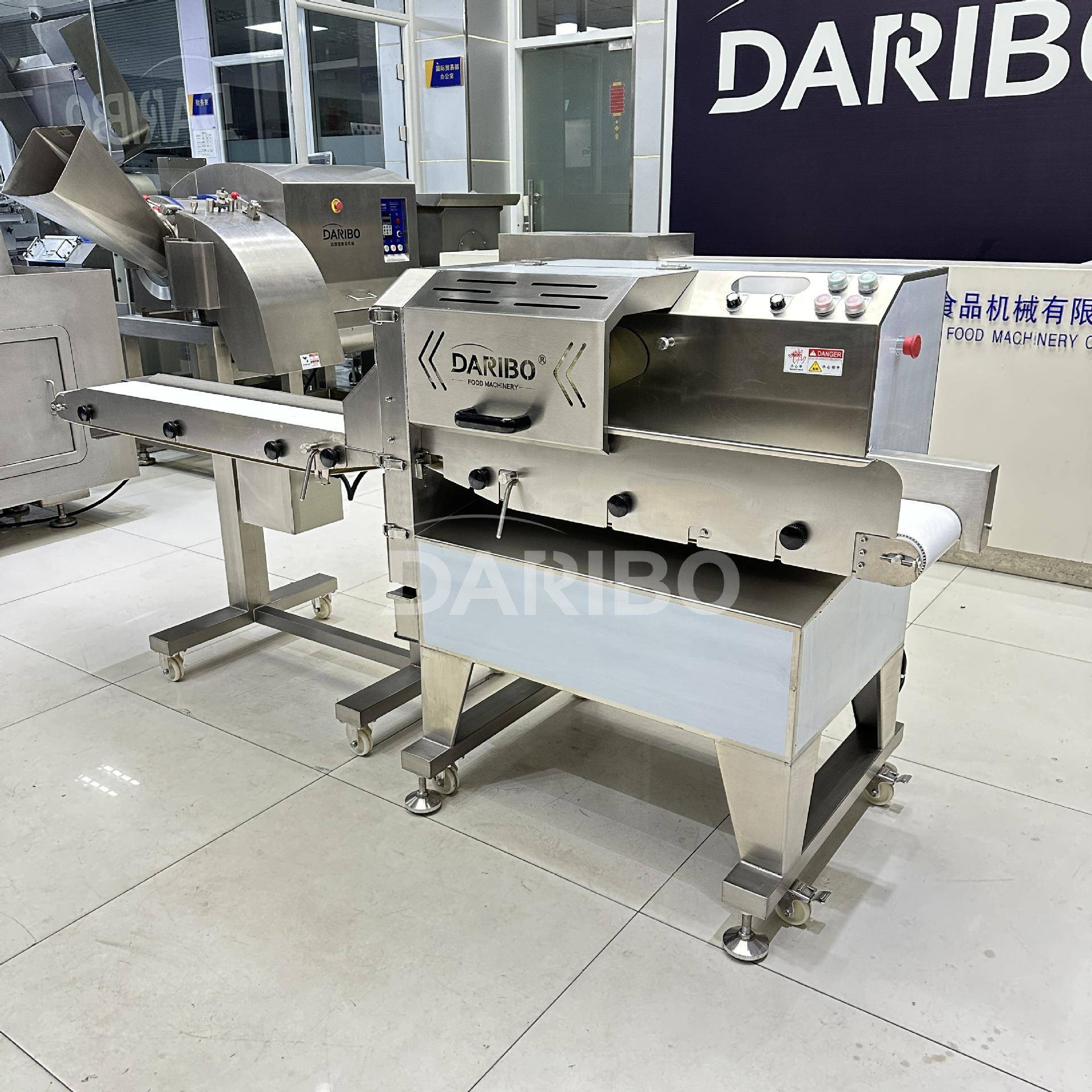 L大型商用全自动熟肉切片设备 厂家直销生熟鱿鱼鸭肉熟腊肉切片机