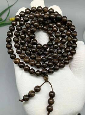 【山人木奕】达拉干菩萨棋沉香手串天然佛珠男女士文莱加里曼丹岛