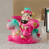 马上发财财神爷摆件店铺开业礼物招财办公室桌面马年新款 乔迁装 饰