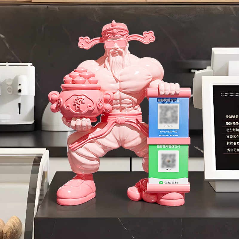 高档肌肉财神爷招财摆件